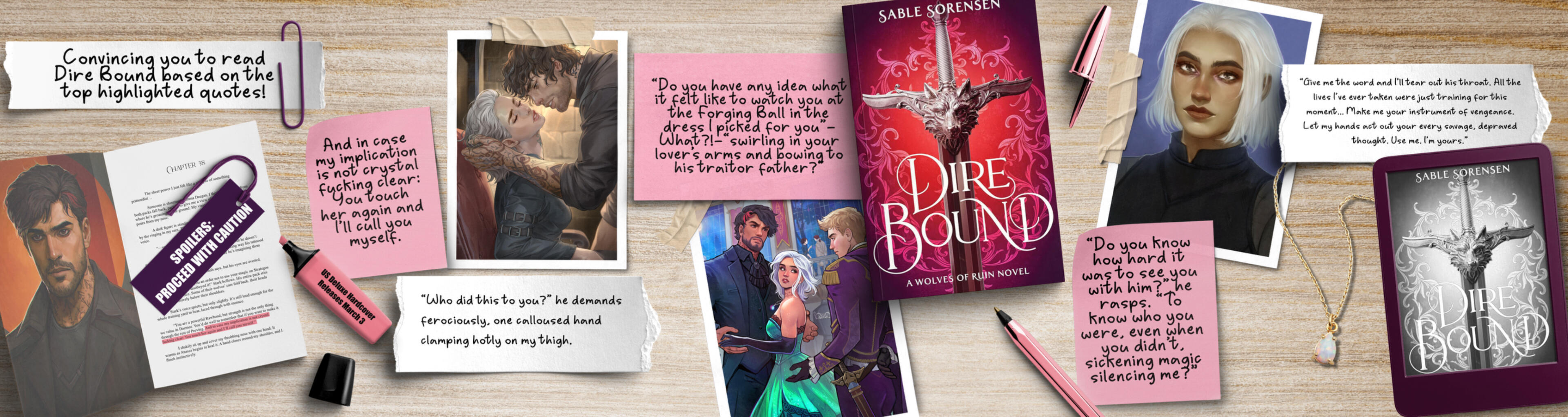 Convincing you to read Dire Bound with the top highlighted quotes